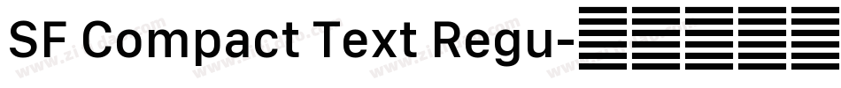 SF Compact Text Regu字体转换